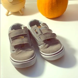 Vans grey and leather